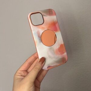 OtterBox iPhone 14 OtterGrip SymmetrySeries Case- built-in grip,snaps to MagSafe